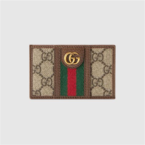 GUCCI: Portacarte di credito Ophidia in tessuto GG Supreme e .